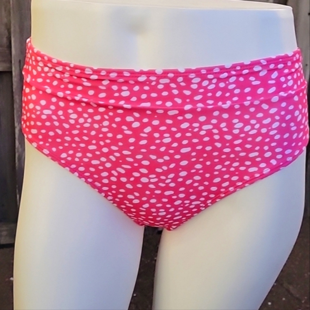 NEW High Waisted Polka Dot Swim Bottoms